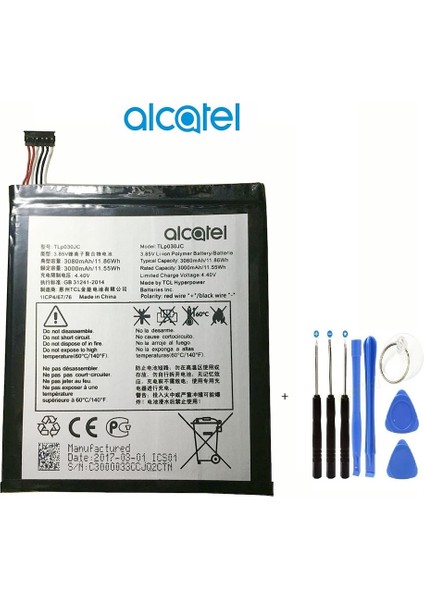 Alcatel A3 Xl TLP030JC 9000-9000X-9000D Pil Batarya ve Tamir Seti Senalstore