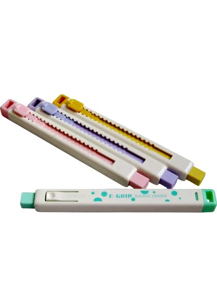 E-Grip Sürgülü Silgi Pastel Renkler E2395