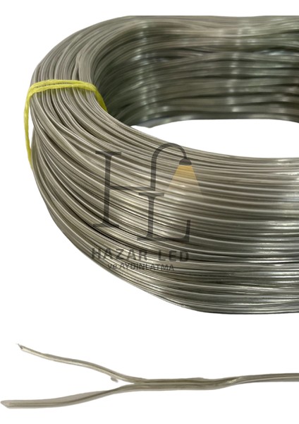 2 Pin Jst Elektrik Kablosu 2'li Şerit LED Kablo 2X0,22MM Şeffaf Kalaylı %100 Bakır Kordon Kablo 100M