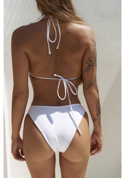 Samudra Düz Kesim Beyaz Bikini Altı