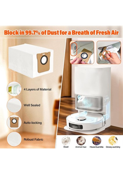 Dreame L10S ULTRA/L10 ULTRA/L10S ULTRA/L10S/S10/S10PRO/XIAOMI X10 Için Robot Süpürge Yedek Parçaları (Yurt Dışından) fırsatları