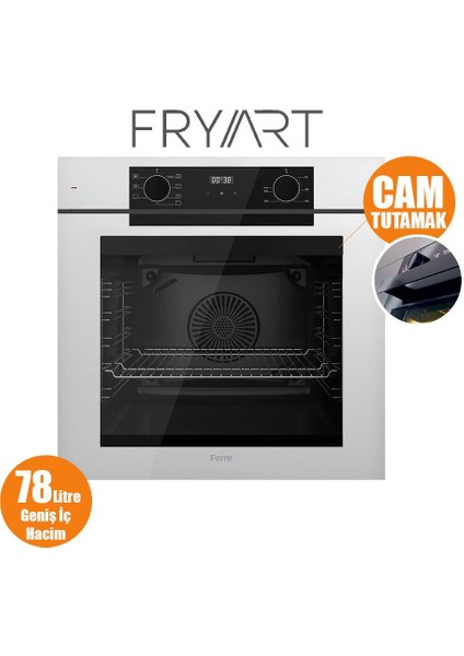 Steamart-Fryart-Sılentart Serisi Beyaz Set (CS206 + QEP63CB +D078-SA ) - Emaye Izgara