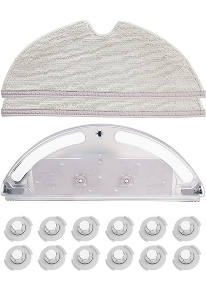 Xiaomi 1s SDJQR01RR Için Mop Bezleri Ped Filtre Su Tankı Roborock S50 S51 S55 S6 Robot Süpürge Aksesuarları (Yurt Dışından)