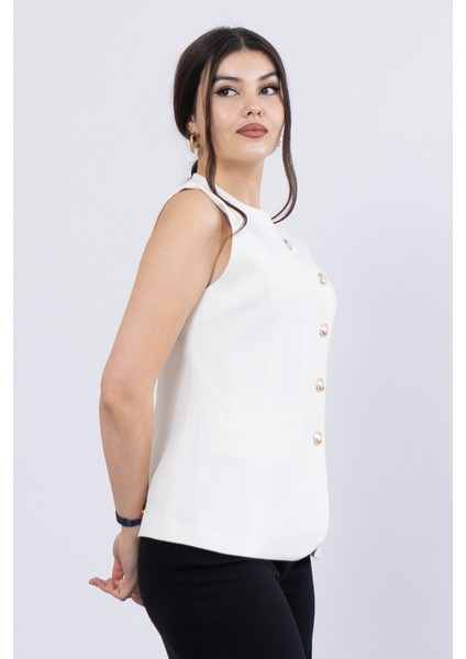 Süs Cepli Içi Astarlı Yuvarlak Yaka Yelek 9126 fırsatları