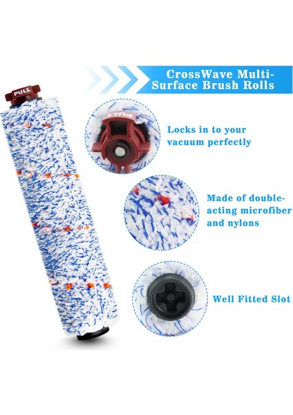 Çok Işlevli Silindir Fırça + Filtre Yedek Parçaları Bissel Crosswave 1866 1868 1785 2306 Robotik Süpürge Için (Yurt Dışından) fırsatları