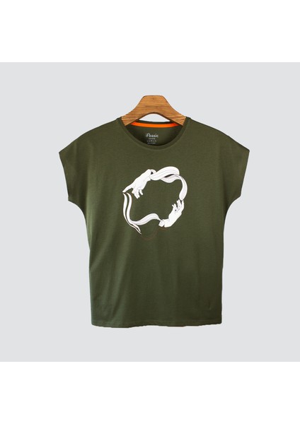 Connect Kadın Baskılı T-Shirt