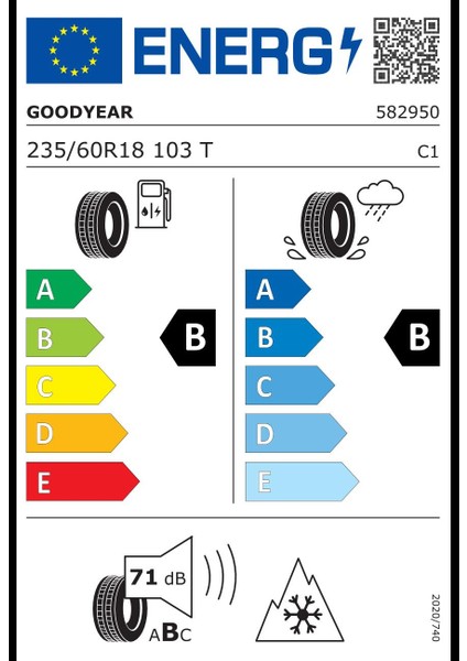 235/60 R18 103T Vector 4seasons Gen-3 + Oto Dört Mevsim Lastiği (ÜRETIM:2025)