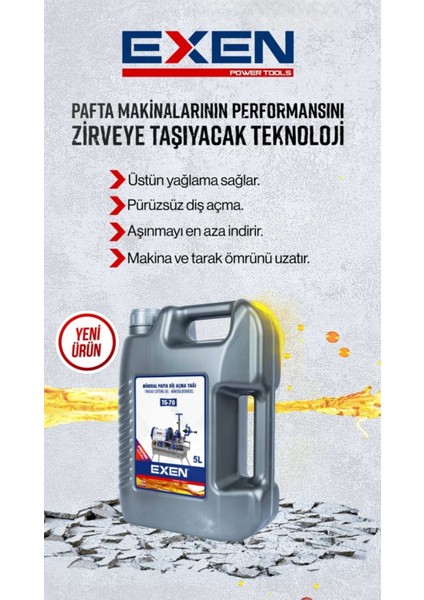 Exen Mineral Pafta Diş Açma Yağı 5 Litre - Tg-70