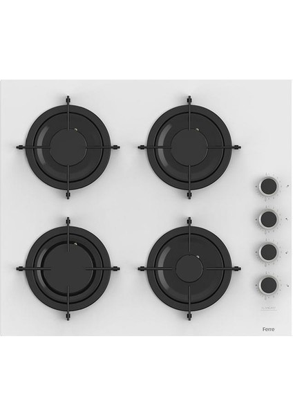 Steamart-Fryart-Sılentart Serisi Beyaz Set (CS206-FA + QEP64CB +D078-SA ) - Emaye Izgara