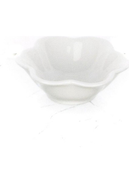 Porselen Yuvarlak Dalgalı Kase Standart 7,5cm 2'li Çerezlik