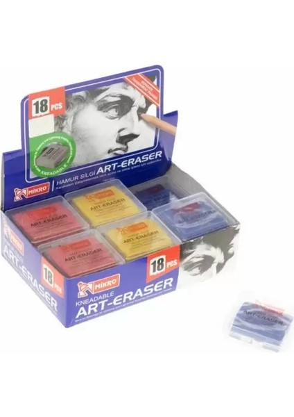 Hamur Silgi Renkli Hs-20 (18 Li Paket)