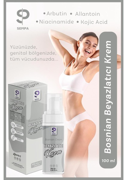 Boşnak Genital, Yüz ve Vücut Beyazlatıcı Nemlendirici Leke Kremi (Bosnian Cream)