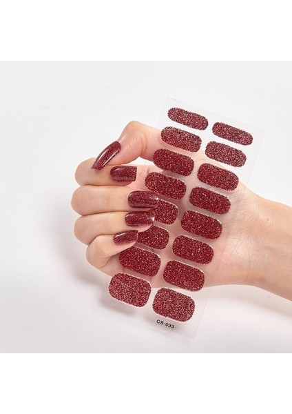 Nails Glitter Serisi Toz Sequins Tam Güzellik Tırnak Çıkartmaları (Yurt Dışından)