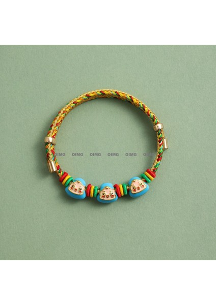 Yeni Iyi Şans Bileziği Erkek ve Kadın Ilham Verici Nimet Hediye El Dokuması Kırmızı Ip (Yurt Dışından)