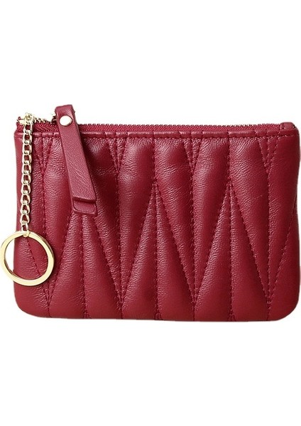 Moda Kısa Küçük Cüzdan Ince Çek Para Anahtarı Madeni Para Cüzdanı (Yurt Dışından)