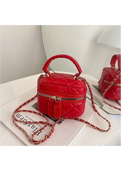 Bahar High-End Mini Çanta Kadın Yeni Moda Niş Tasarım Doku Zincir Postacı Çantası (Yurt Dışından)