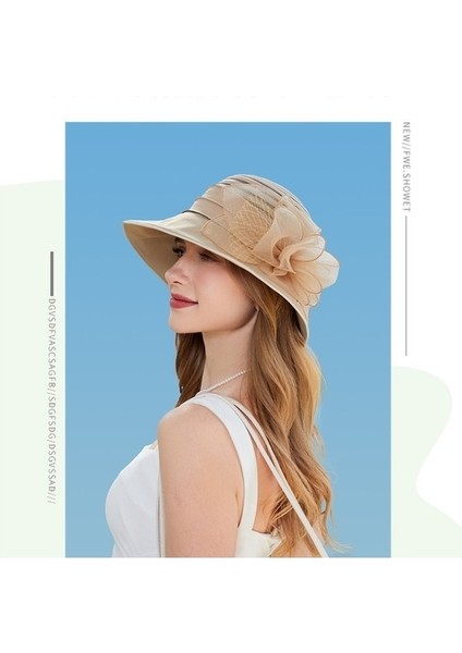 Güneş Korumalı Kadın Organze Saksı Şapkası (Yurt Dışından) fırsatları
