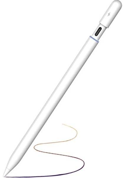 P8 iPad Beyaz Için Aktif Kapasitif Kalem Kalemi (Yurt Dışından)