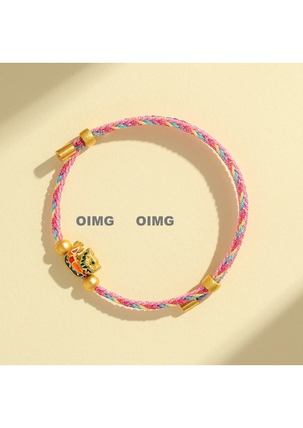 Yeni Iyi Şans Bileziği Dokuma Çocuk Modelleri Bebek Bebek Erkek ve Kadın Yetişkin Nimet Renkli Ip U Aslan Beş Renkli Çizgi El Ipi Bitmiş Ürünler (Yurt Dışından)