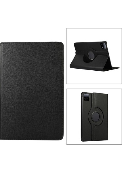 Xiaomi Pad 6s Pro 12.4 Için Rotasyon Deri Tablet Kılıfı (Yurt Dışından)