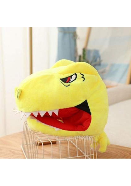 Sevimli Dinozor Kafa Şapka Cosplay Headgear Çok Güzel Fotoğraf Sahne Cadılar Bayramı Sarı (Yurt Dışından) indirimleri