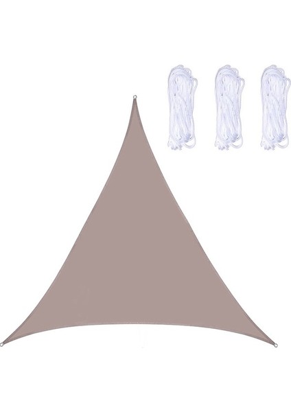 4.5x4.5x4.5m Açık Bahçe Güneşlik Yelken Khaki (Yurt Dışından)