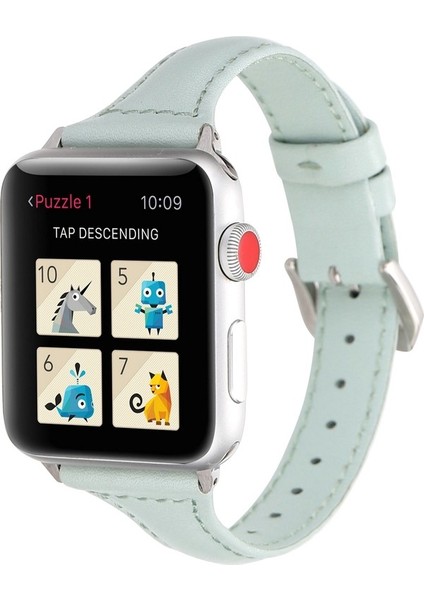 Apple Watch S 40MM / 38MM Mavi Için Deri Saat Bantları (Yurt Dışından)