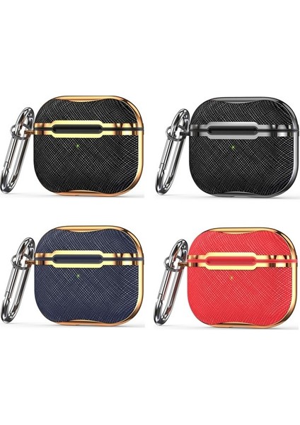 3 Siyah + Altın Için Kumaş Doku Kulaklık Kılıfı (Yurt Dışından) fiyatları