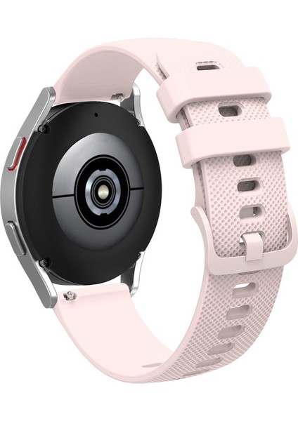 20 mm Pockmarked Ton Tokalı Silikon Saat Band Pembe (Yurt Dışından)