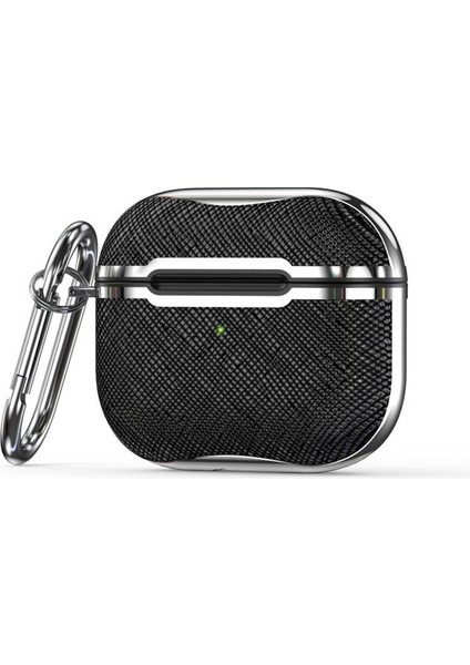 3 Siyah + Altın Için Kumaş Doku Kulaklık Kılıfı (Yurt Dışından)