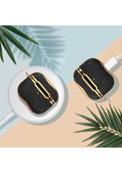 3 Siyah + Altın Için Kumaş Doku Kulaklık Kılıfı (Yurt Dışından) modelleri