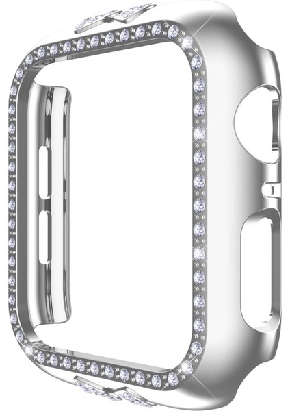 Apple Watch Için Pc Saat Kılıfı 6 & Se & 5 & 4 40 mm Gümüş (Yurt Dışından)