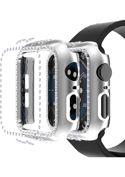 Apple Watch Için Pc Saat Kılıfı 6 & Se & 5 & 4 40 mm Gümüş (Yurt Dışından)