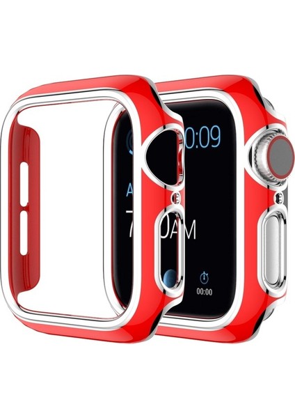 Apple Watch 6 & Se & 5 & 44 mm Siyah Pembe Için Pc Saat Kılıfı (Yurt Dışından)