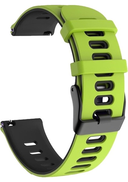 22 mm Silikon Kayış Honor Saat Rüya Siyah + Sarı (Yurt Dışından)