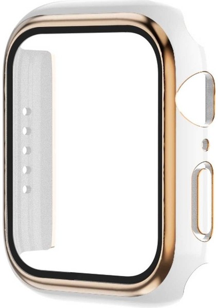 Apple Watch S 6/5/4/se 44 mm Siyah + Altın Için 2 Renkli Pc Kasası (Yurt Dışından)