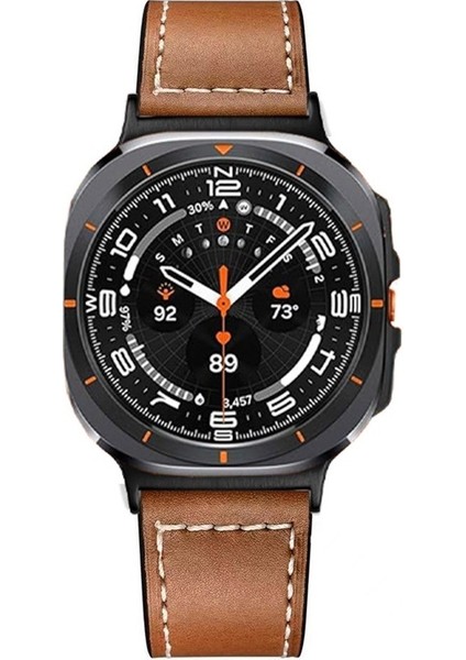 Samsung Galaxy Watch Ultra 47MM Için Deri Saat Kayışı (Yurt Dışından)