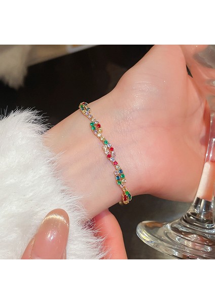 Yeni Ağır Sanayi Iyi Şanslar Bilezik Zarif Işık Lüks Mizaç Bilezik Kişiselleştirilmiş Nimet El Takı (Yurt Dışından)