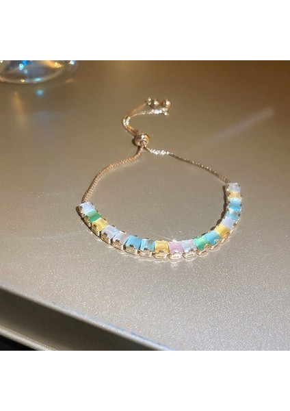 Yeni Ağır Sanayi Iyi Şanslar Bilezik Zarif Işık Lüks Mizaç Bilezik Kişiselleştirilmiş Nimet El Takı (Yurt Dışından)