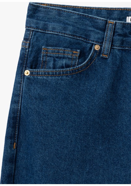 Yeni Sezon Straight Fit Düz Paça Cepli Denim Pantolon - Straight Fit Jeans modelleri