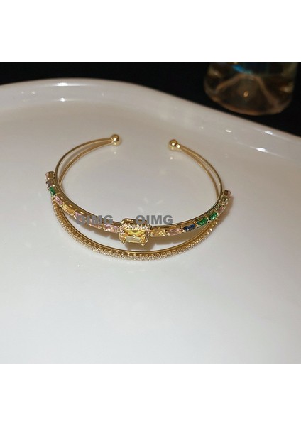 Yeni Ağır Sanayi Iyi Şanslar Bilezik Zarif Işık Lüks Mizaç Bilezik Kişiselleştirilmiş Nimet El Takı (Yurt Dışından)