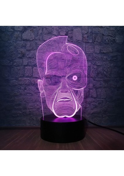 Film Terminator 3D Yaratıcı Gece Lambası Kahramanlar Fi Ebeveyn (Yurt Dışından) fırsatları