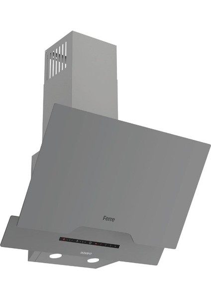 Flowart-Sılentart Serisi Gri Set (ED078 + QBL63CPR +D065-SA ) - Döküm Izgara / 67 cm Ocak
