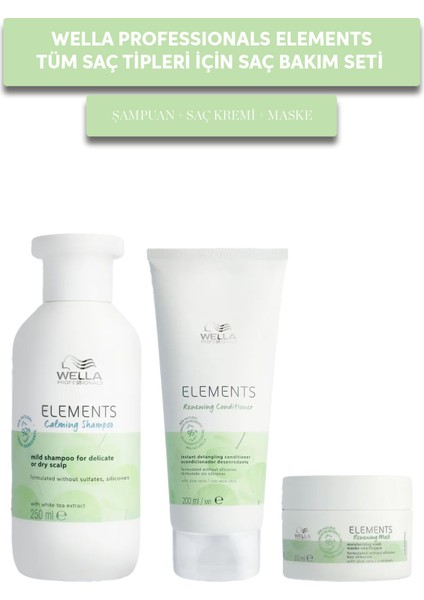 Elements Tüm Saç Tipleri İçin Saç Bakım Seti