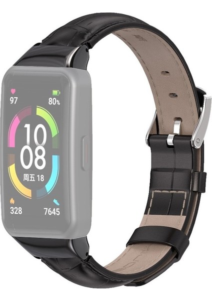 Huawei Band 6 / Honor Band 6 Için Deri Kordon (Yurt Dışından)