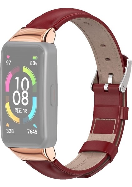 Huawei Band 6 / Honor Band 6 Için Deri Kordon (Yurt Dışından) fiyatları