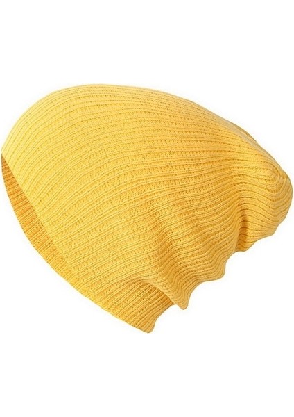 Basit Yumuşak Bere Ince Örme Şapkalar Dış Mekan Sıcak Soğuk Geçirmez (Yurt Dışından)