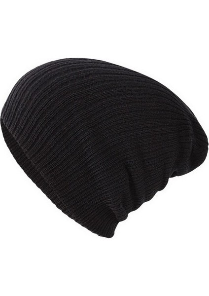 Basit Yumuşak Bere Ince Örme Şapkalar Dış Mekan Sıcak Soğuk Geçirmez (Yurt Dışından)