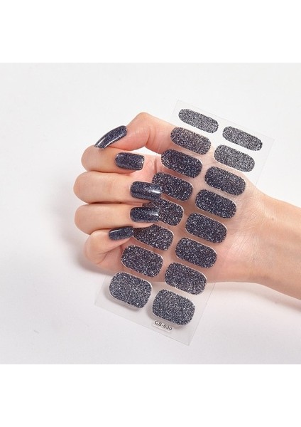 Nails Glitter Serisi Toz Sequins Tam Güzellik Tırnak Çıkartmaları (Yurt Dışından)