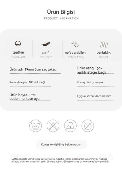 Ipek Saç Bantları Dut Ipek Bm Saç Ipi Hediye-2 Adet (Yurt Dışından) fırsatları